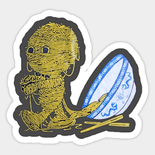 Noodle Mummy Sticker